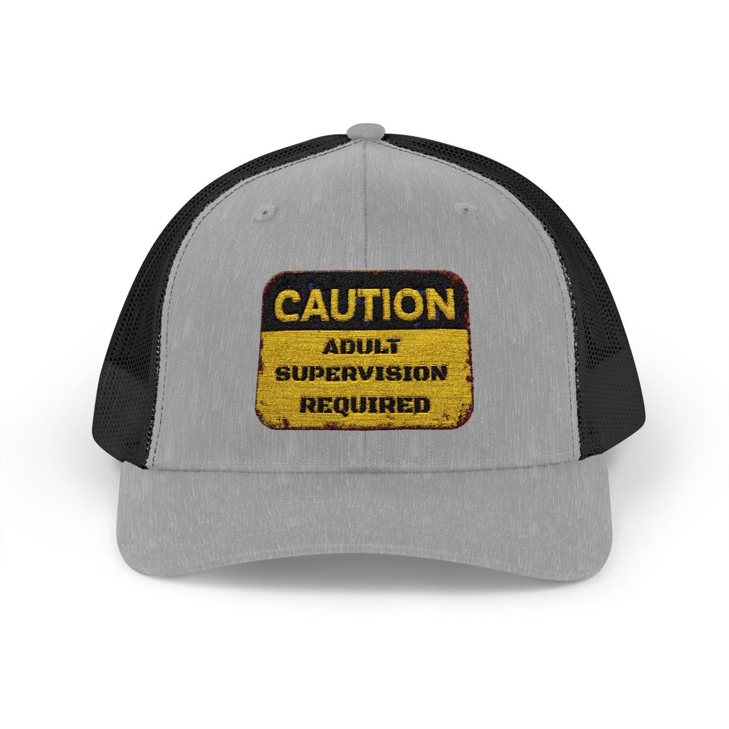Caution Adult Supervision Required Snapback Trucker Cap
